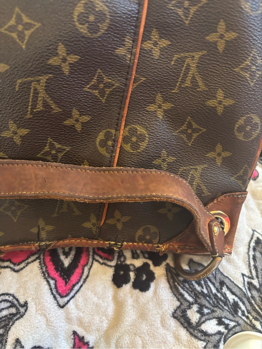 Louis Vuitton Brown Monogram Canvas Hobo Shoulder Bag with Gold Hardware - Picture 11 of 15